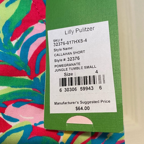 Lilly Pulitzer Jungle Tumble Print Callahan Shorts - Picture 2 of 3